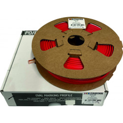 PO-07 ProMark Oval Wire Marker Profile, 30m Reel, Red